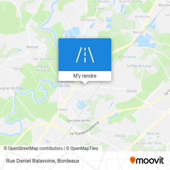 Rue Daniel Balavoine plan