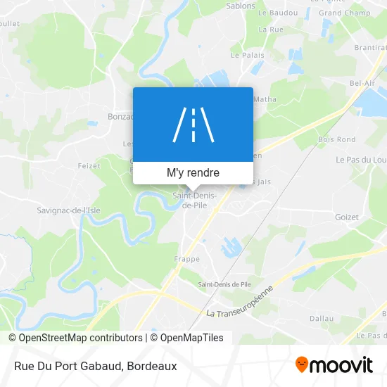 Rue Du Port Gabaud plan