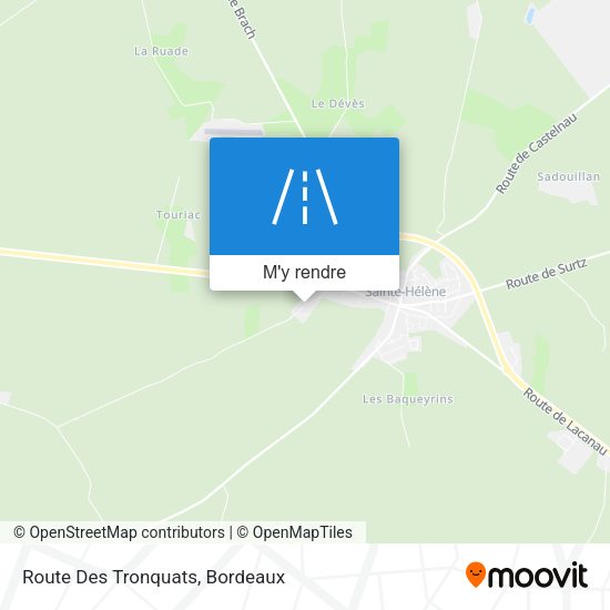 Route Des Tronquats plan
