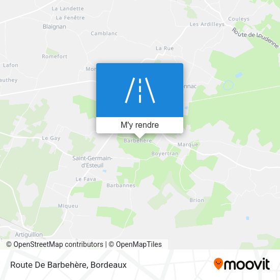 Route De Barbehère plan
