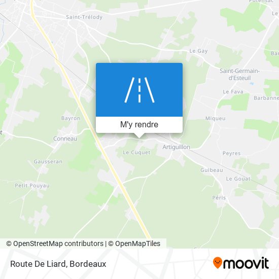 Route De Liard plan