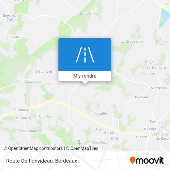 Route De Fonvideau plan