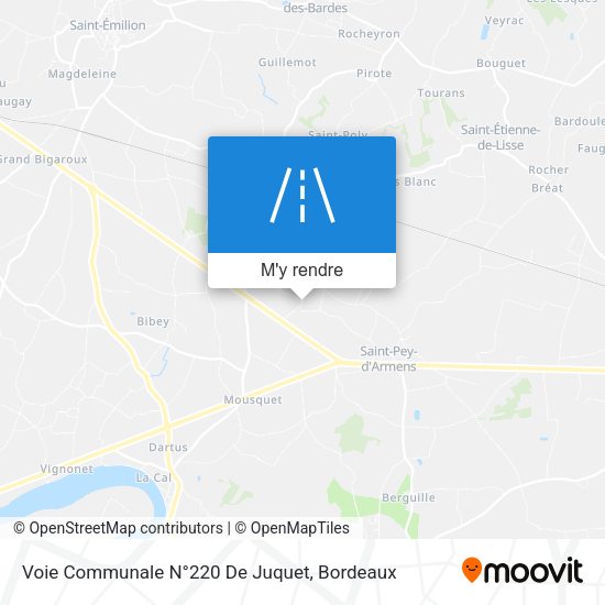 Voie Communale N°220 De Juquet plan
