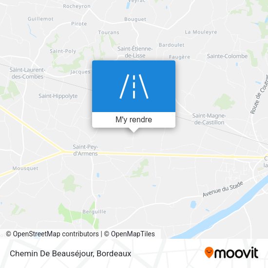 Chemin De Beauséjour plan