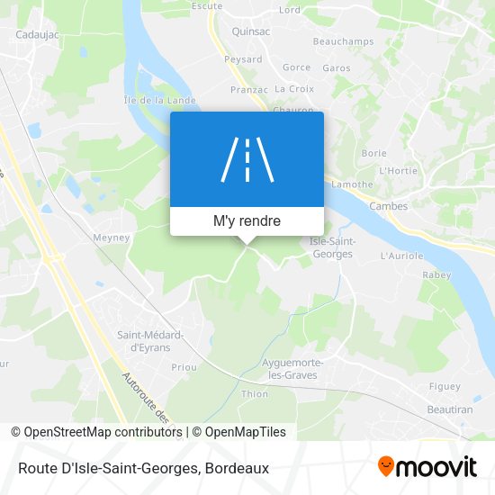 Route D'Isle-Saint-Georges plan