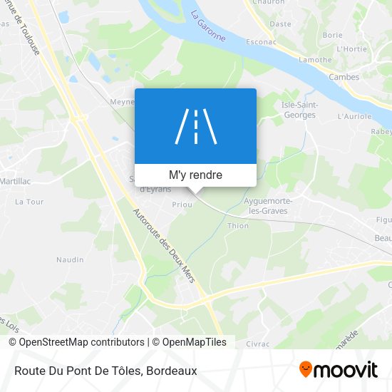 Route Du Pont De Tôles plan