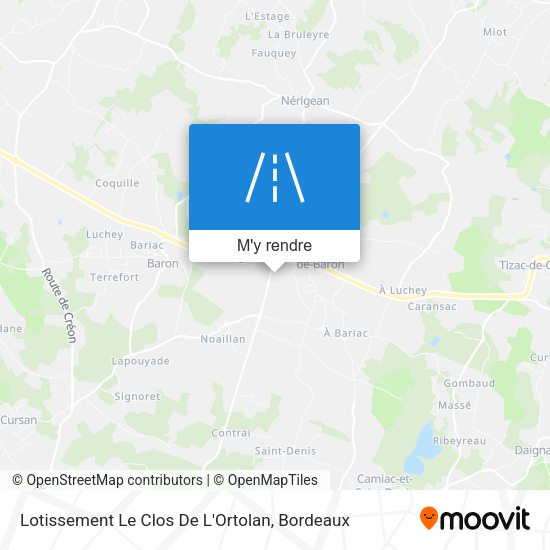Lotissement Le Clos De L'Ortolan plan