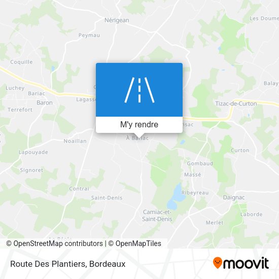 Route Des Plantiers plan