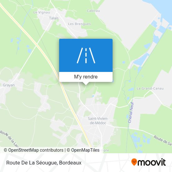 Route De La Séougue plan
