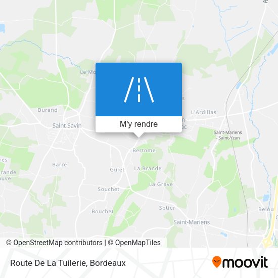 Route De La Tuilerie plan