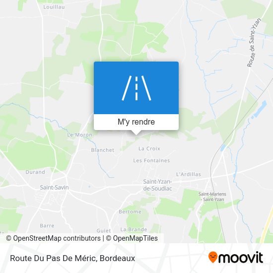 Route Du Pas De Méric plan