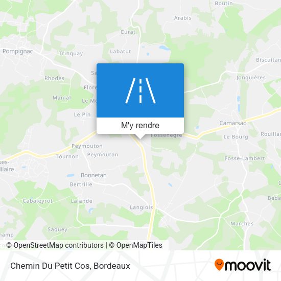 Chemin Du Petit Cos plan