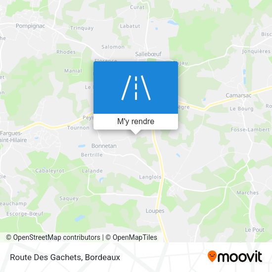 Route Des Gachets plan