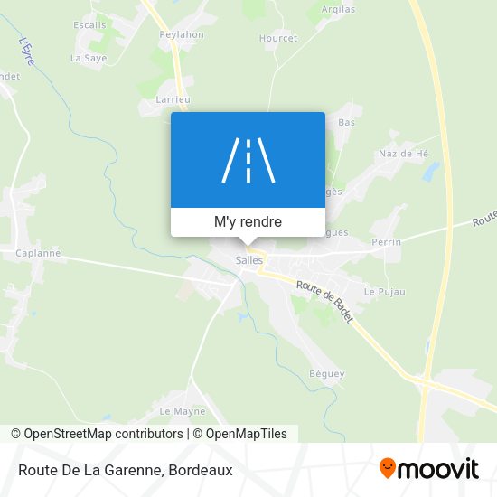 Route De La Garenne plan