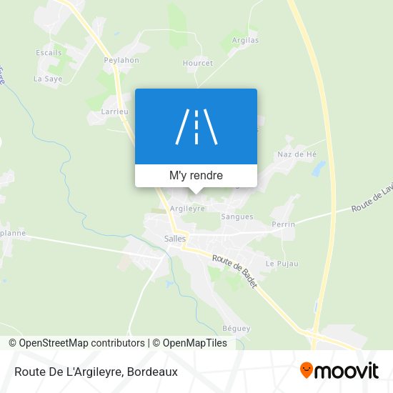 Route De L'Argileyre plan