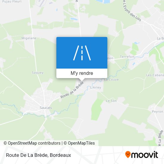 Route De La Brède plan