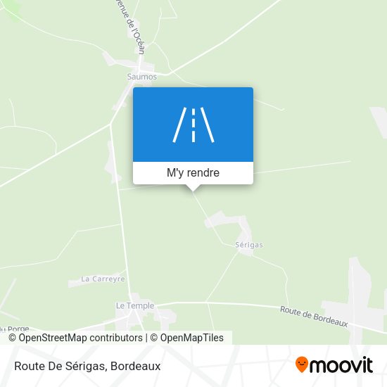 Route De Sérigas plan