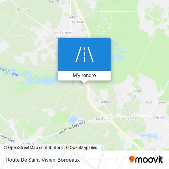 Route De Saint-Vivien plan