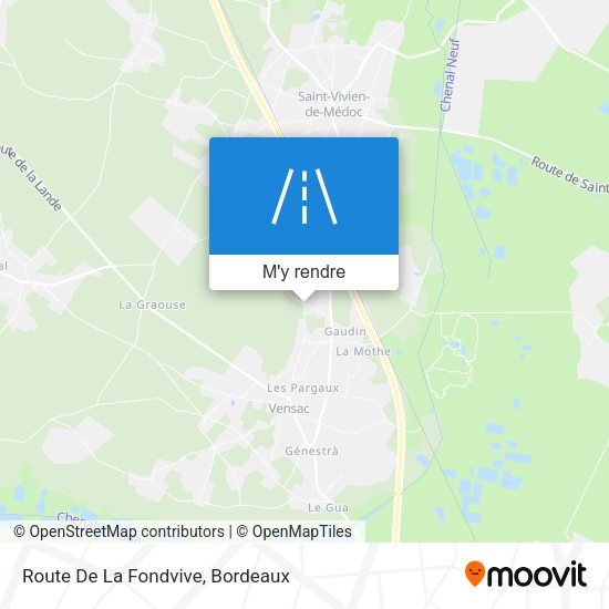 Route De La Fondvive plan
