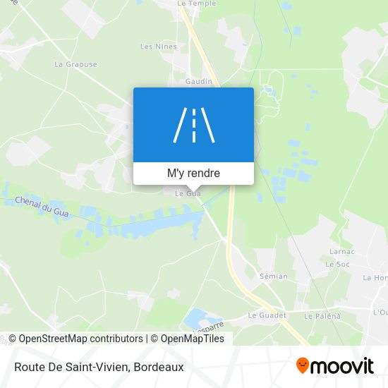 Route De Saint-Vivien plan