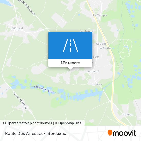 Route Des Arrestieux plan
