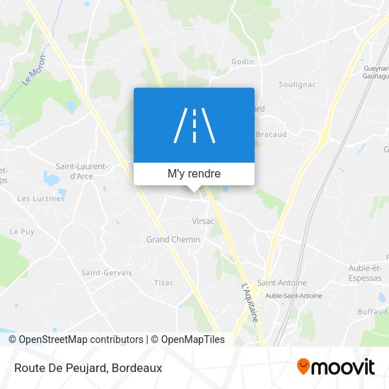 Route De Peujard plan