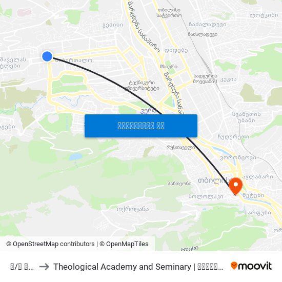 მ/ს დელისი to Theological Academy and Seminary | სასულიერო აკადემია და სემინარია map