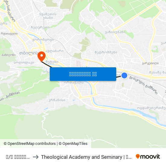 მ/ს სამგორი - 4268 to Theological Academy and Seminary | სასულიერო აკადემია და სემინარია map