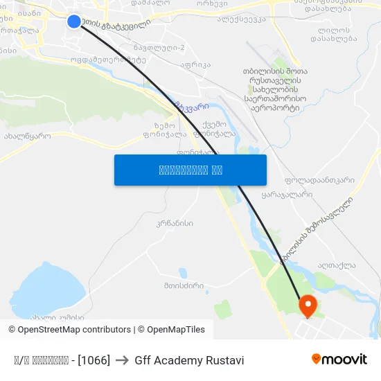 მ/ს სამგორი - [1066] to Gff Academy Rustavi map