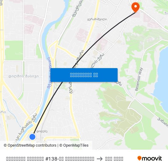 წერეთლის გამზირი #138-ის მოპირდაპირედ to ღია გული map