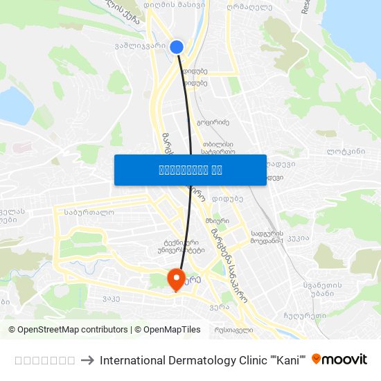 ეკლესია to International Dermatology Clinic ""Kani"" map