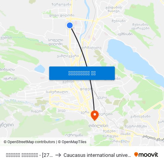 დაცვის პოლიცია - [2785] to Caucasus international university map