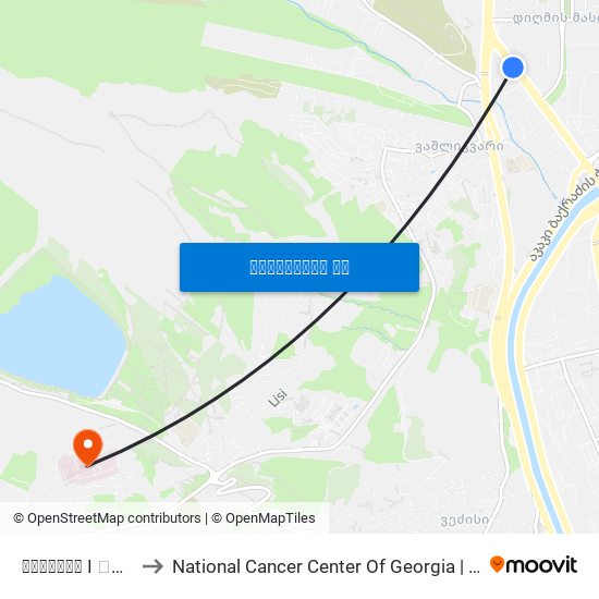 დიღომის I კვარტალი to National Cancer Center Of Georgia | ონკოლოგიის ეროვნული ცენტრი map