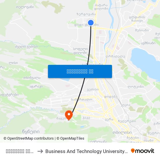 ფარნავაზ მეფის ქუჩა - [2497] to Business And Technology University || ბიზნესისა და ტექნოლოგიების უნივერსიტეტი map