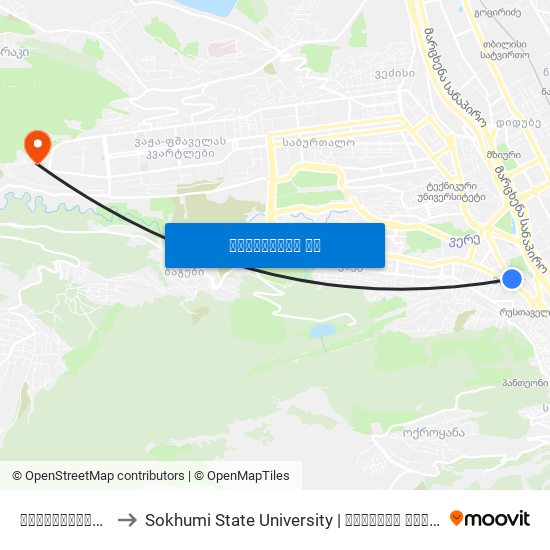 ფილარმონია - [809] to Sokhumi State University | სოხუმის სახელმწიფო უნივერსიტეტი map