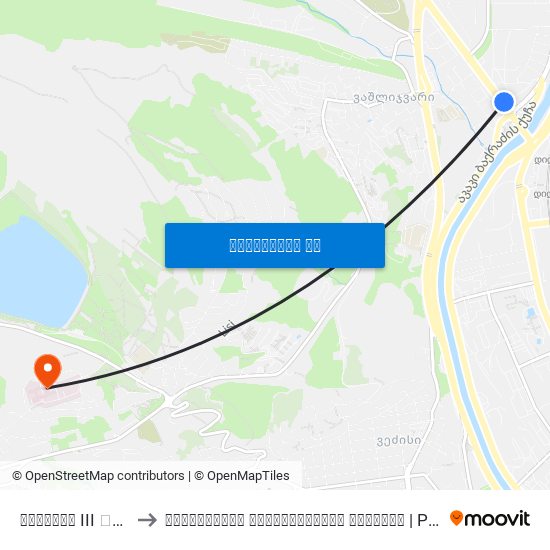 დიღომის III კვარტალი to პალიატიური მზრუნველობის კლინიკა | Palliative Treatment Center map