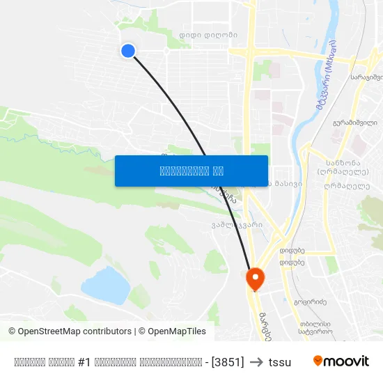 მირიან მეფის #1 კორპუსის მოპირდაპირედ - [3851] to tssu map