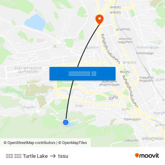 კუს ტბა Turtle Lake to tssu map