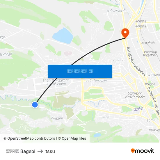 ბაგები Bagebi to tssu map