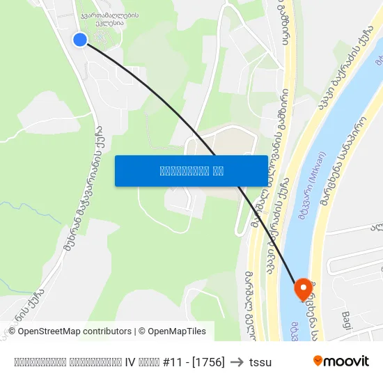 ვაშლიჯვრის დასახლების IV ზონა #11  - [1756] to tssu map