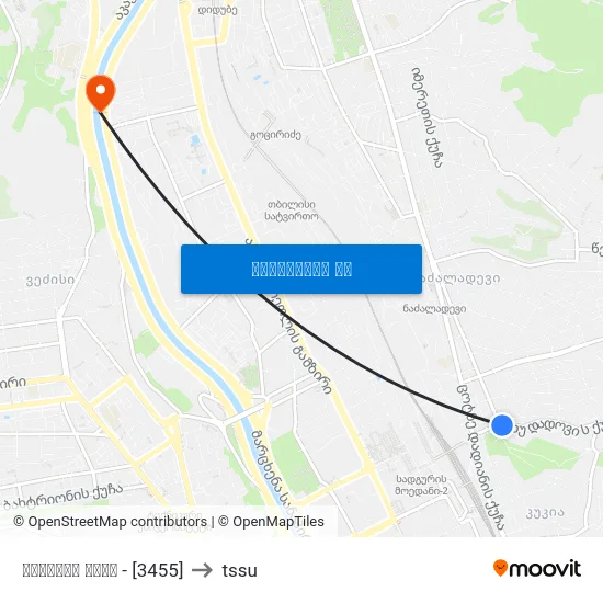 პრავდას ქუჩა - [3455] to tssu map