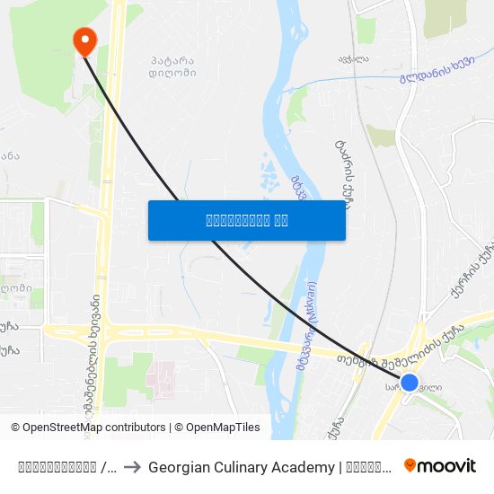სარაჯიშვილი  / Sarajishvili to Georgian Culinary Academy | საქართველოს კულინარიის აკადემია map