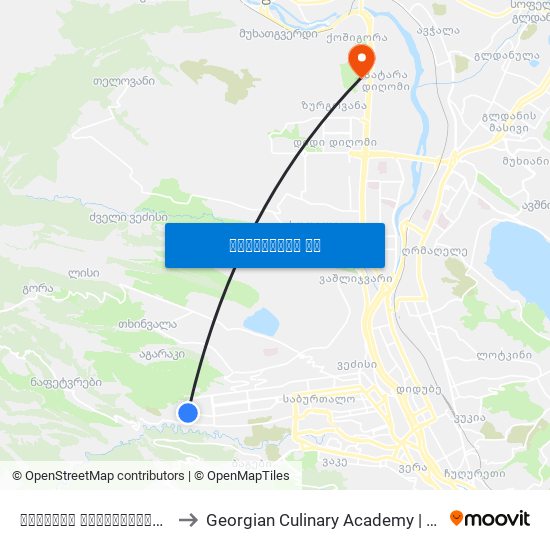 სოხუმის სახელმწიფო უნივერსიტეტი - [966] to Georgian Culinary Academy | საქართველოს კულინარიის აკადემია map