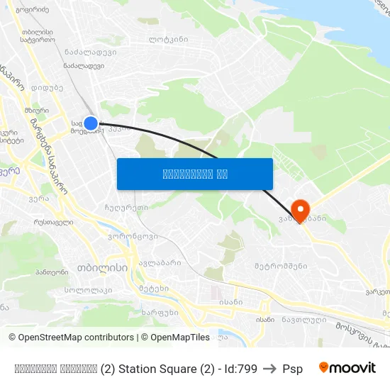 სადგურის მოედანი (2) Station Square (2) - Id:799 to Psp map