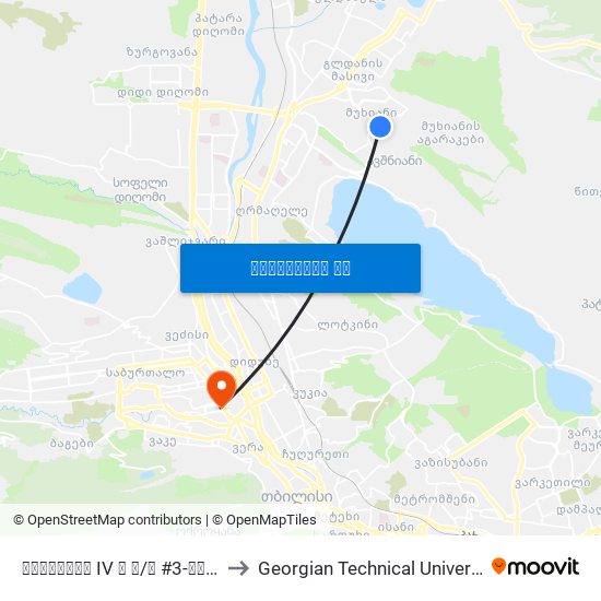 მუხიანის IV ბ მ/რ #3-ის მოპირდაპირედ to Georgian Technical University. Campus 1 map