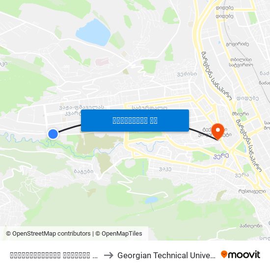 უნივერსიტეტის  მაღლივი კორპუსი - [977] to Georgian Technical University. Campus 1 map