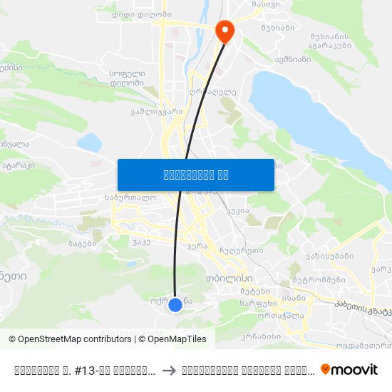 თბილისის ქ. #13-ის პირდაპირ - 3720 to აღმოსავლეთ ევროპის უნივერსიტეტი map