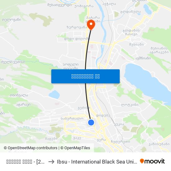 ბუკიას ბაღი - [2119] to Ibsu - International Black Sea University map