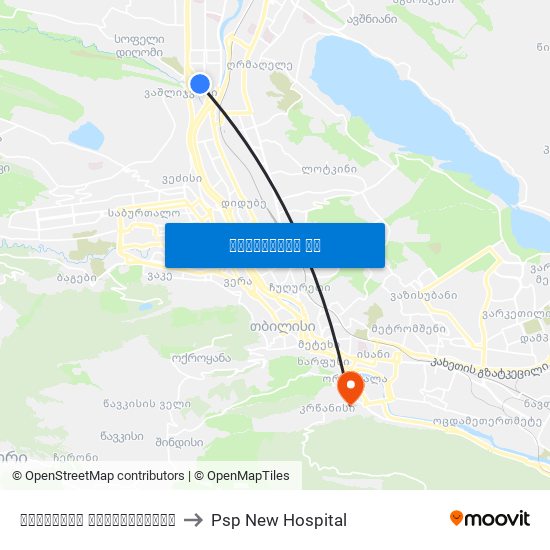 პოლიციის სამმართველო to Psp New Hospital map