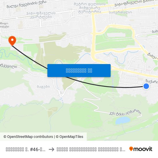 აბაშიძის ქ. #46-ის მიმდებარედ - 3902 to ივანე ჯავახიშვილის სახელობის თბილისის სახელმწიფო უნივერსიტეტი map